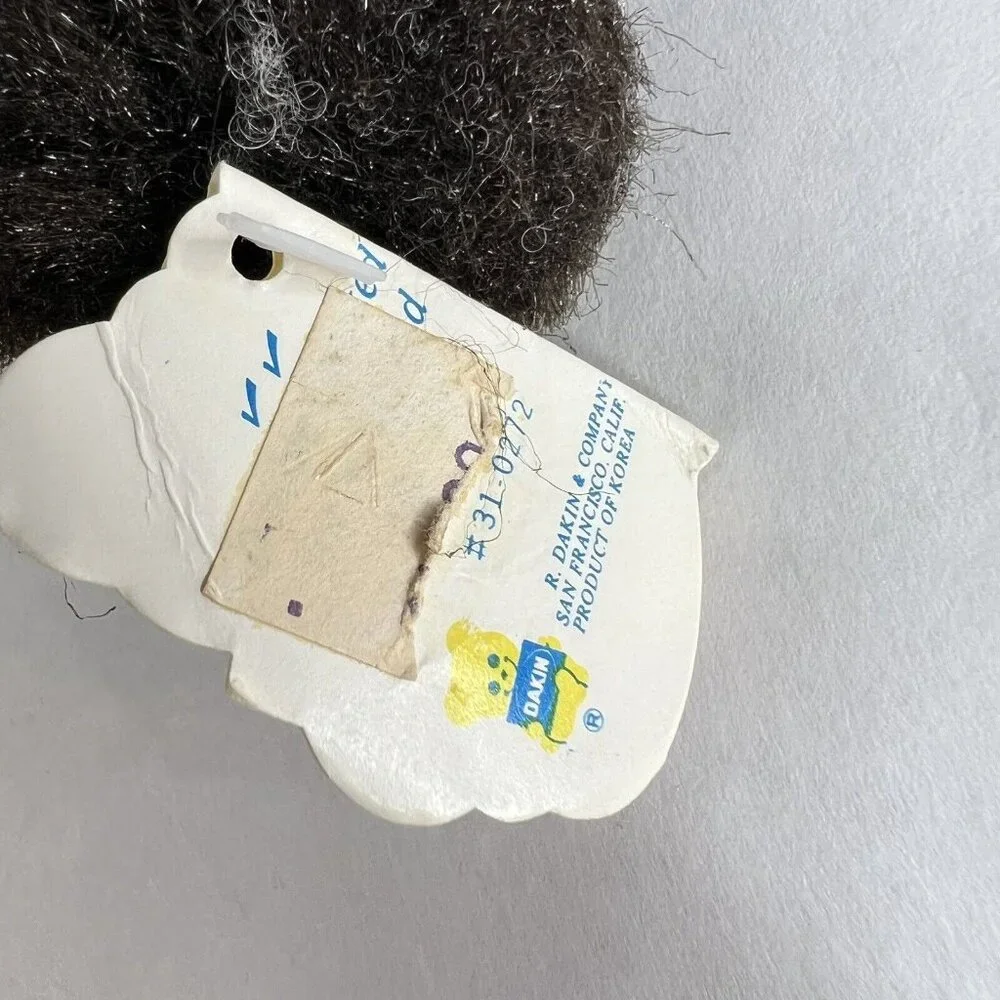 1983 Dakin Nature Babies Goo Goo Gorilla Plush Baby Monkey Pacifier Stuffed